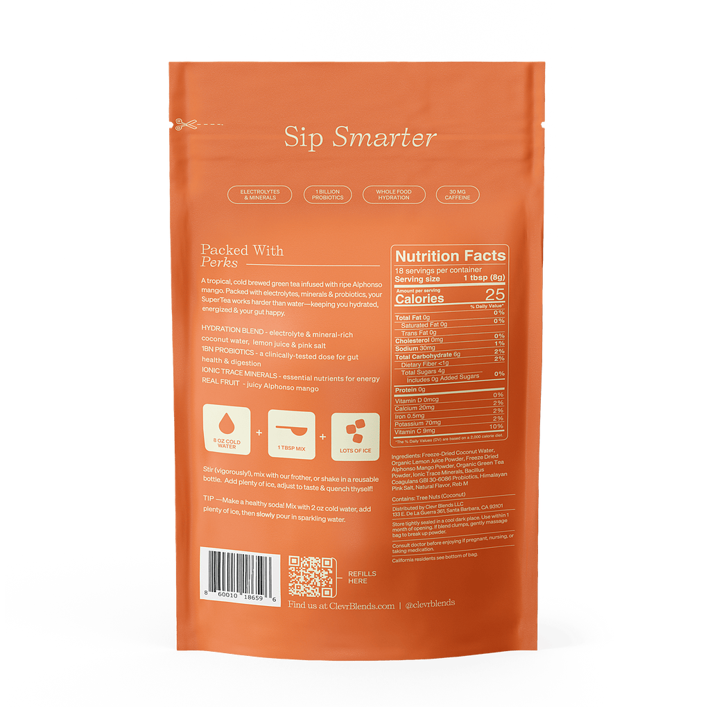 Mango Green SuperTea - Kit - Hot Cup Barista Style Mix