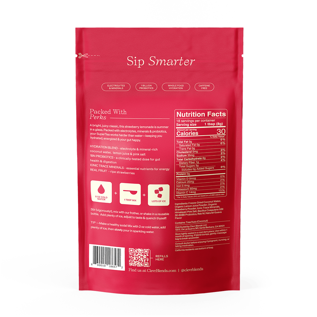 Strawberry Lemonade SuperTea - Kit - Morning Ready Everyday Latte Mix