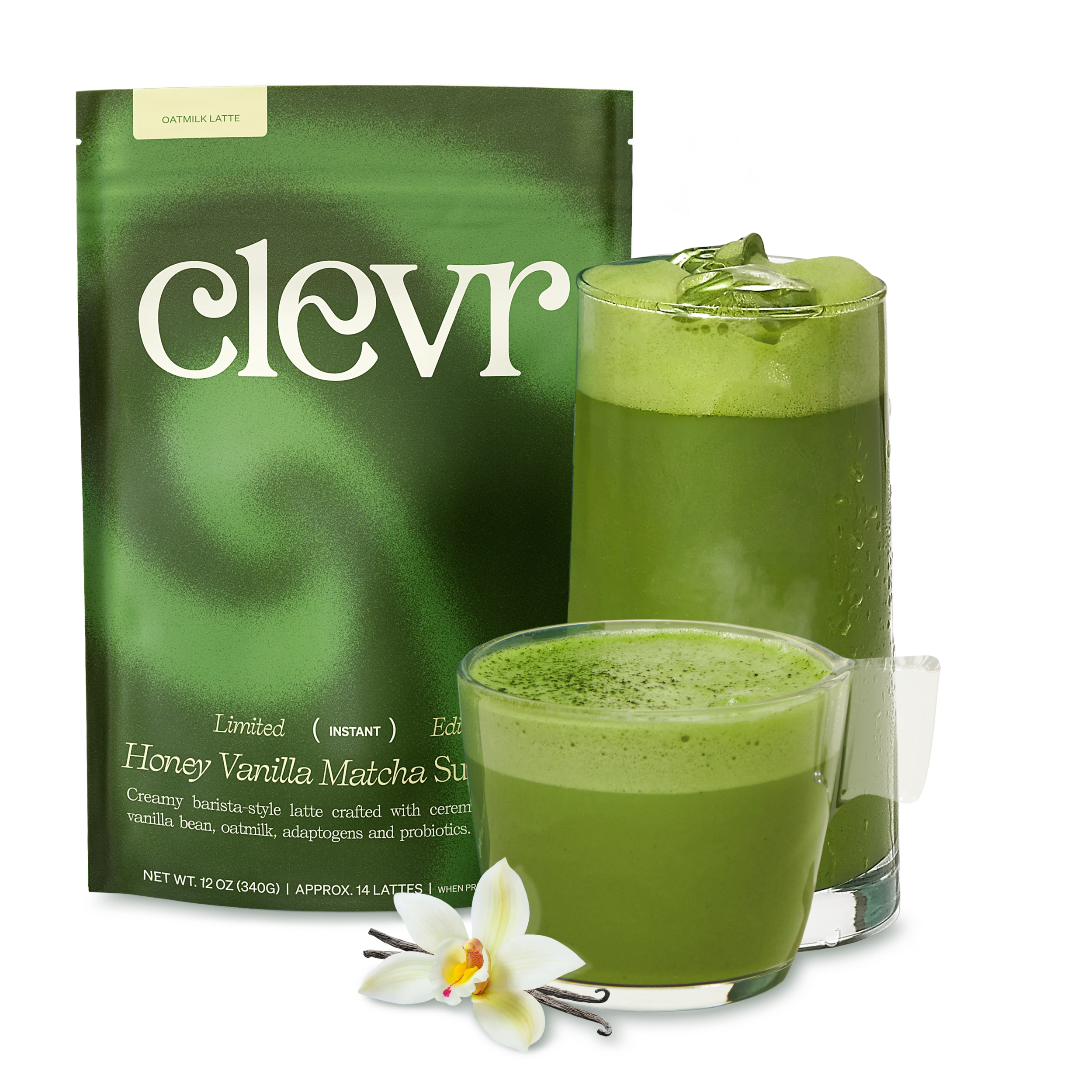 Honey Vanilla Matcha SuperLatte - Daily Hot Drink Mix