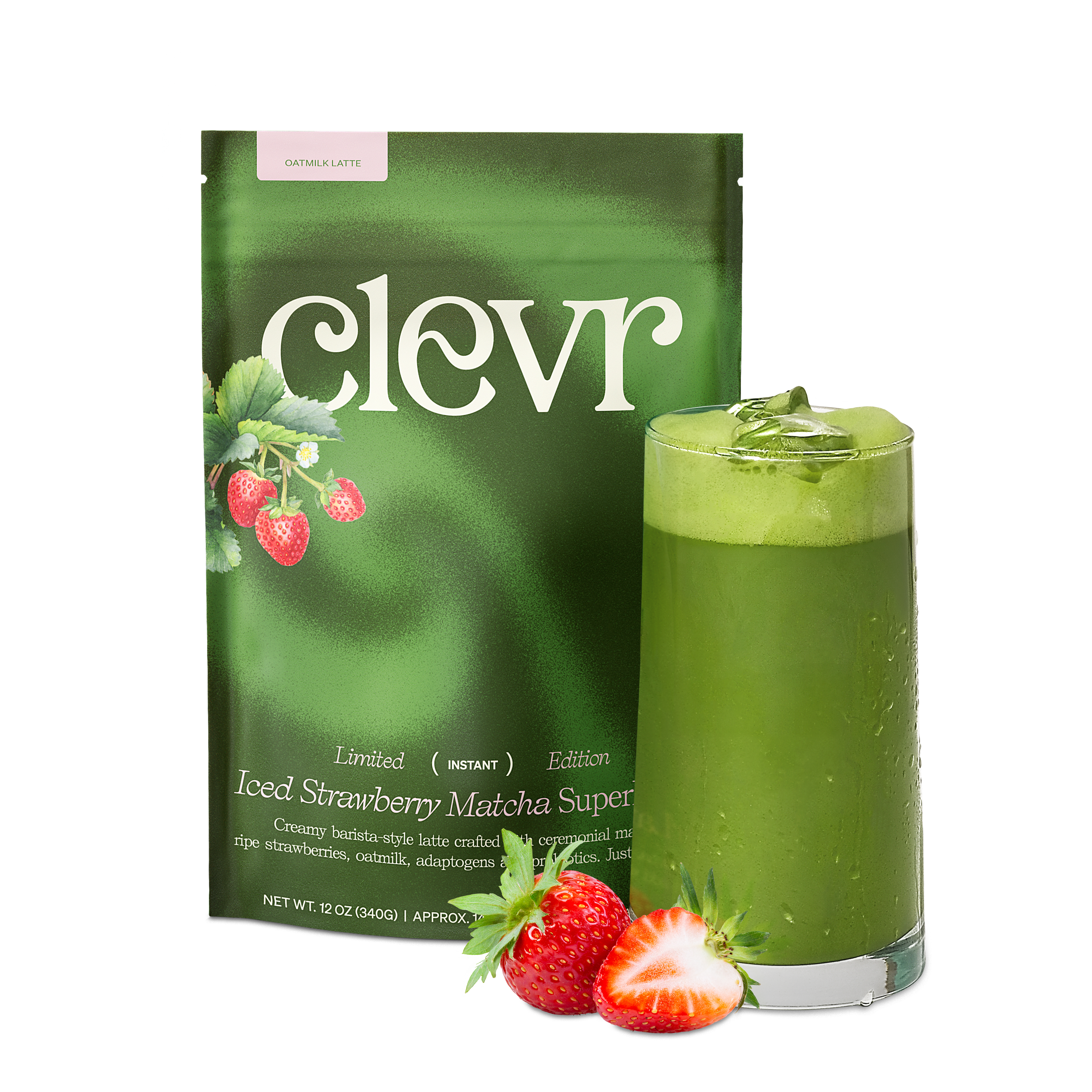 Iced Strawberry Matcha SuperLatte - Weekend Instant Latte