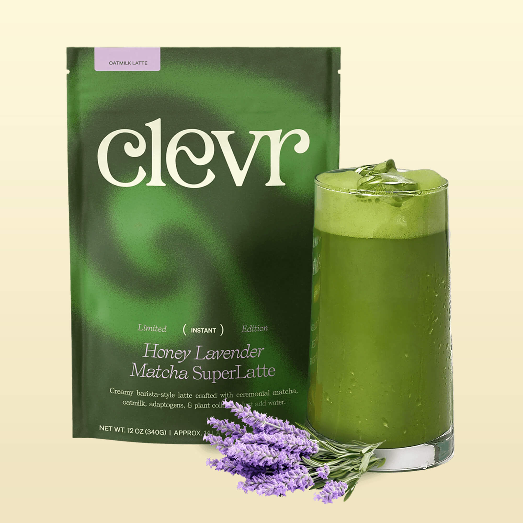 Honey Lavender Matcha SuperLatte - Starter Set - Pantry Ready Everyday Latte Mix