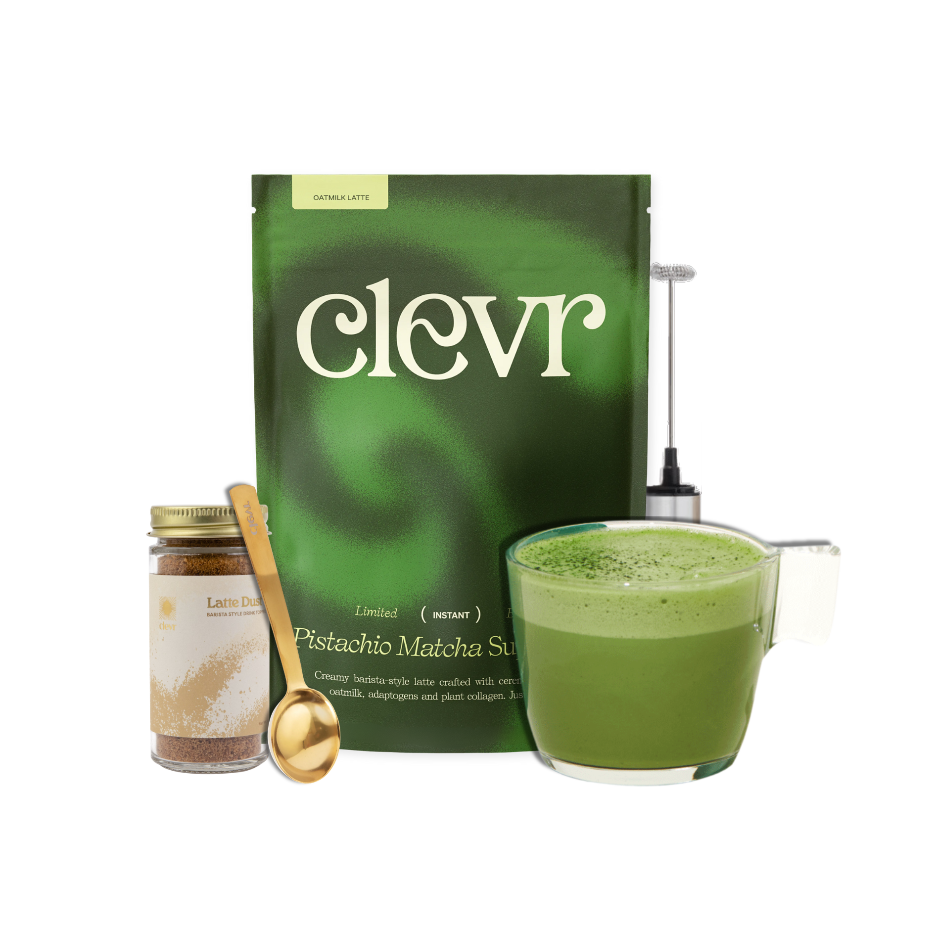 Pistachio Matcha Starter Kit - Anytime Flavor Drink Mix